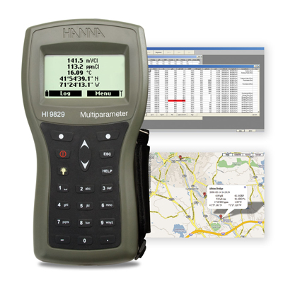 哈納高精度多參數【內置GPS、16項】水質分析測定儀HI9829GT